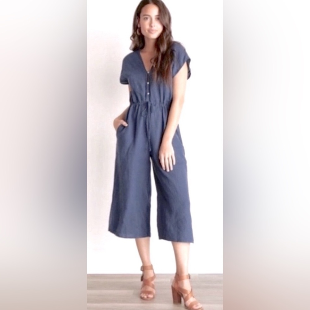 Anthropologie Cloth and Stone wide leg jumpsuit size XS
